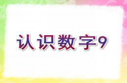 中班数学活动认识数字9PPT课件