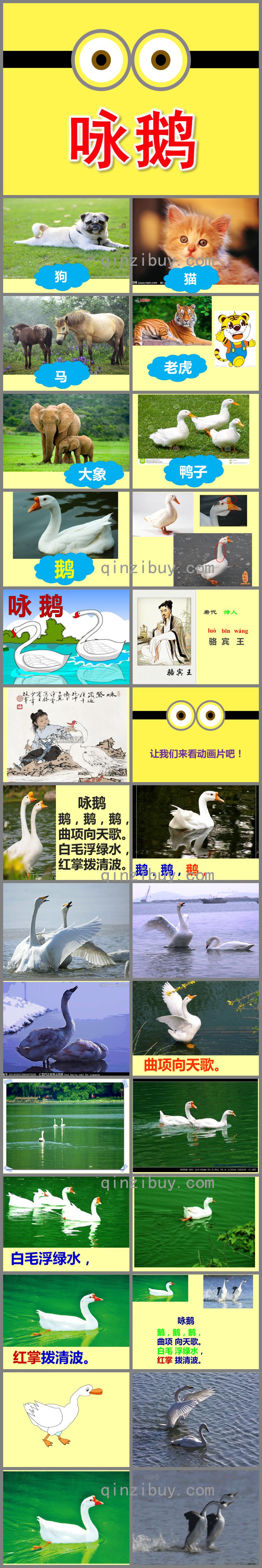 幼儿园古诗咏鹅PPT课件