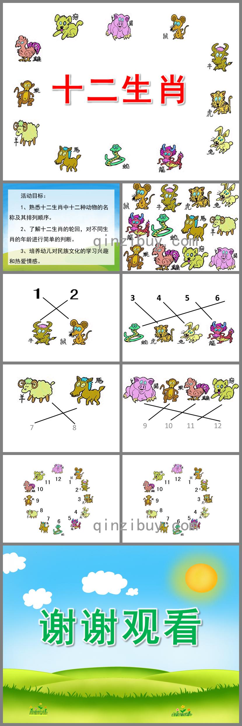 大班社会活动十二生肖PPT课件