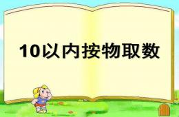 大班数学10以内按物取数PPT课件