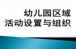 幼儿园区域活动设置与组织PPT课件