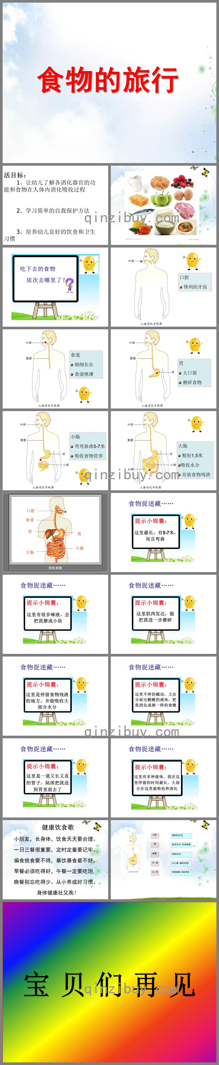 大班健康食物在体内的旅行PPT课件