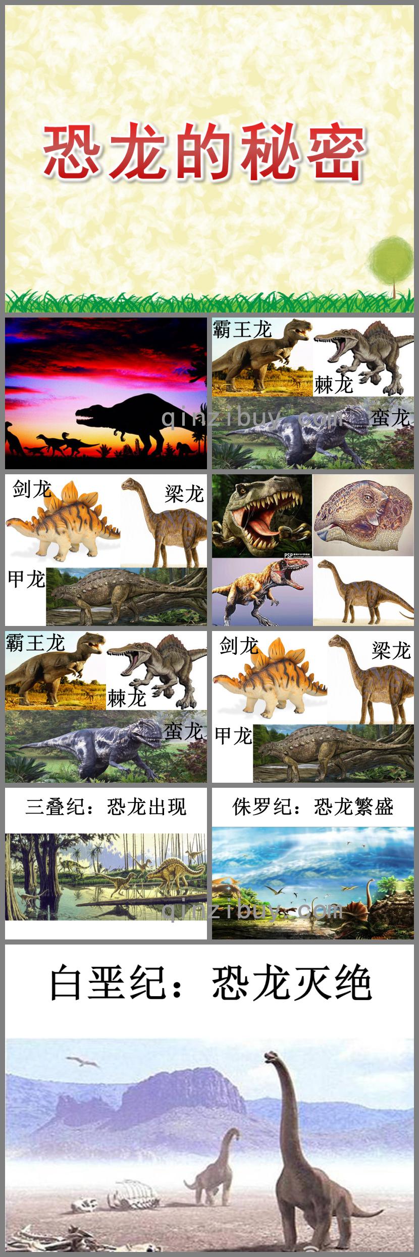 大班科学活动恐龙的秘密PPT课件