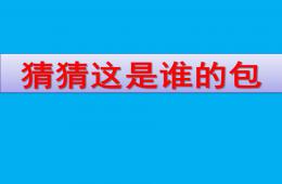 中班社会猜猜这是谁的包PPT课件