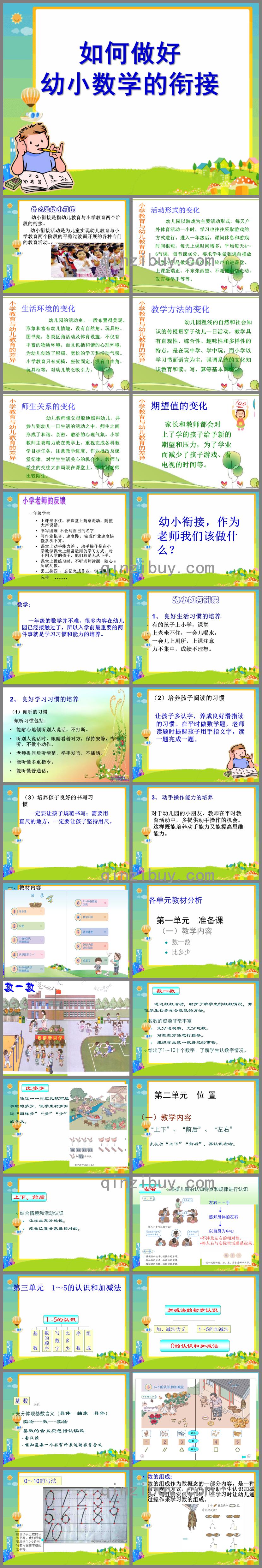 如何做好幼小数学的衔接PPT课件