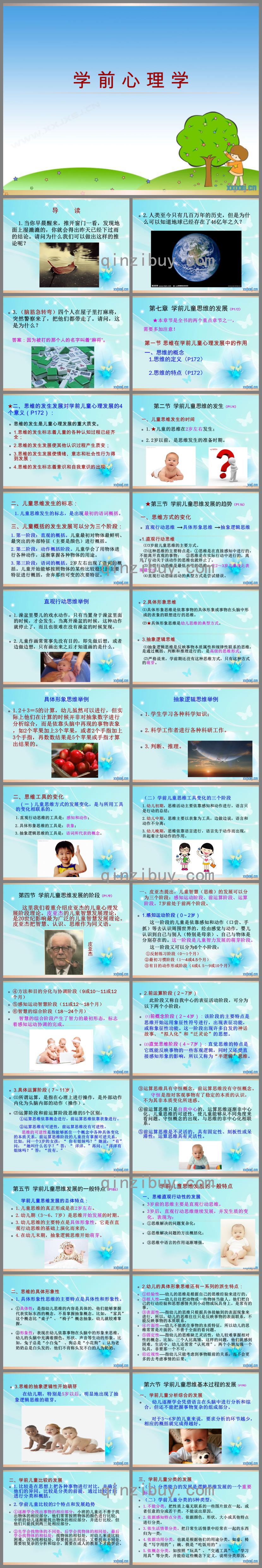 学前儿童思维的发展PPT课件