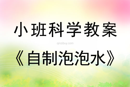 小班科学自制泡泡水教案反思