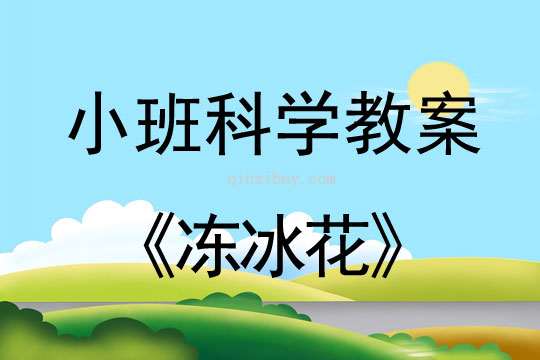 小班科学活动教案：冻冰花教案(附教学反思)