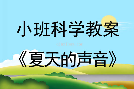 小班科学夏天的声音教案反思