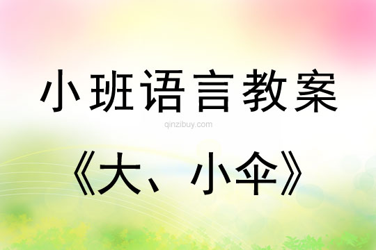 小班语言大、小伞教案反思