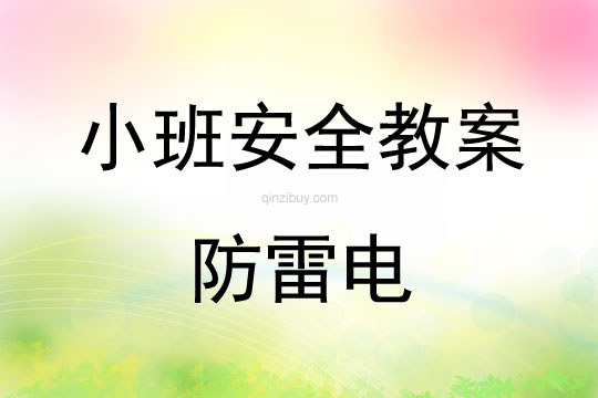 小班安全防雷电教案