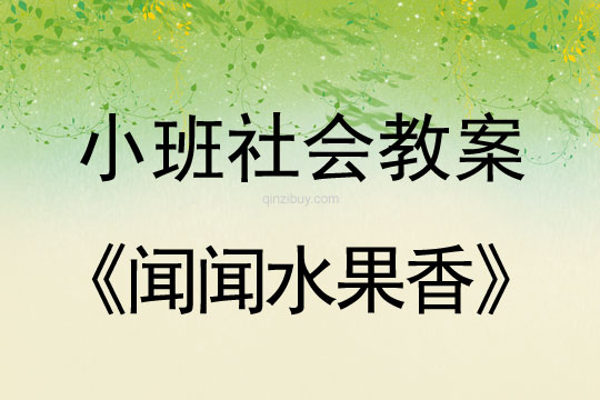 小班社会活动闻闻水果香教案反思