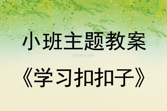 小班主题活动学习扣扣子教案反思