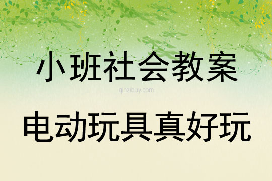 小班社会活动电动玩具真好玩教案反思