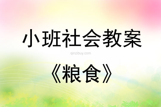 小班社会活动粮食教案反思