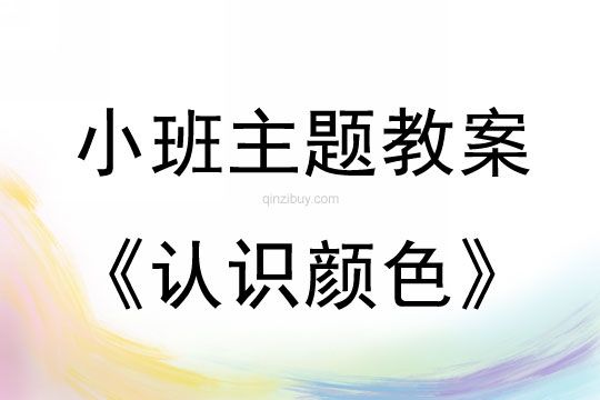 小班主题活动认识颜色教案反思