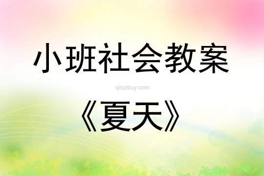 小班社会活动教案：夏天教案