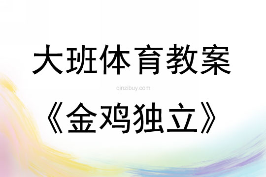 大班体育游戏活动金鸡独立（单脚站立）教案反思