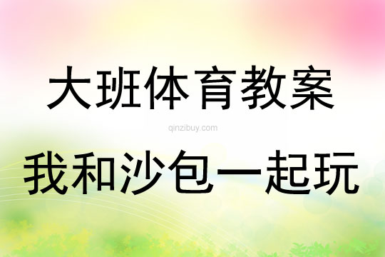 大班体育游戏活动教案：我和沙包一起玩教案(附教学反思)