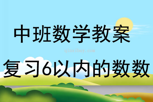 中班数学活动复习6以内的数数教案反思