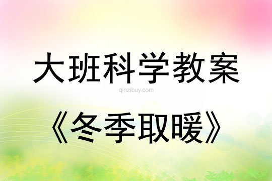 幼儿园大班科学领域：冬季取暖幼儿园大班科学领域：冬季取暖