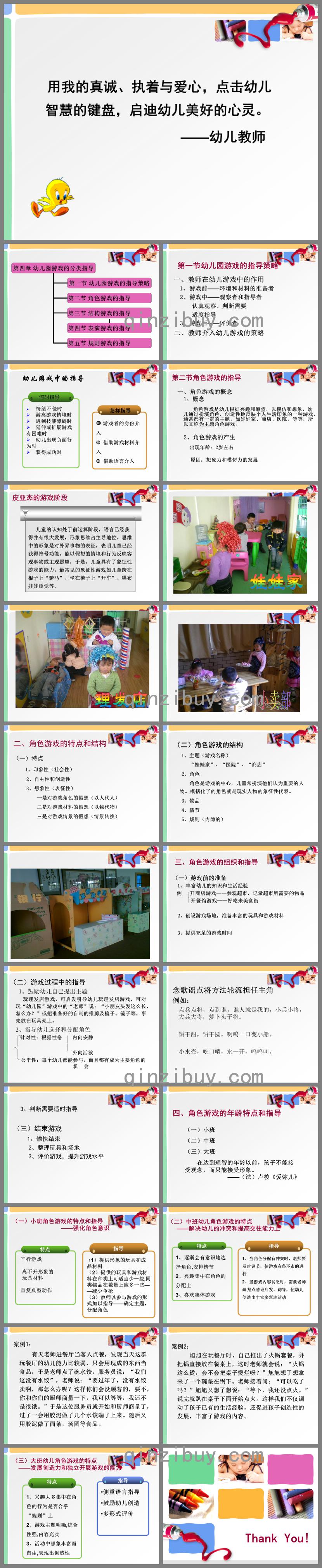 幼儿园游戏的分类指导PPT课件