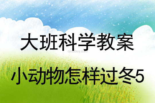 幼儿园大班科学活动：小动物怎样过冬5大班科学活动：小动物怎样过冬5