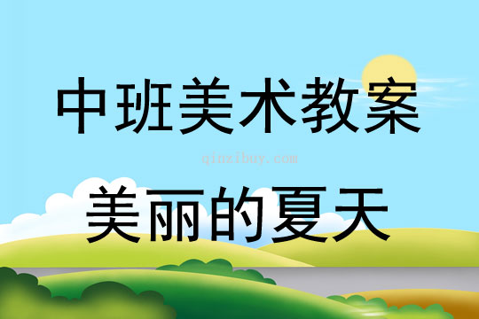 中班美术活动美丽的夏天教案反思