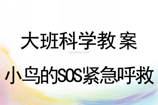 幼儿园大班科学教案：小鸟的SOS紧急呼救大班教案：小鸟的SOS紧急呼救