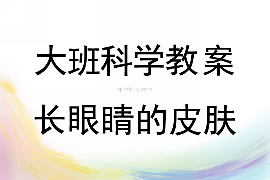 幼儿园大班科学活动：长眼睛的皮肤大班科学活动：长眼睛的皮肤