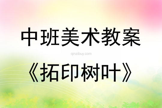 中班美术活动教案：拓印树叶教案(附教学反思)