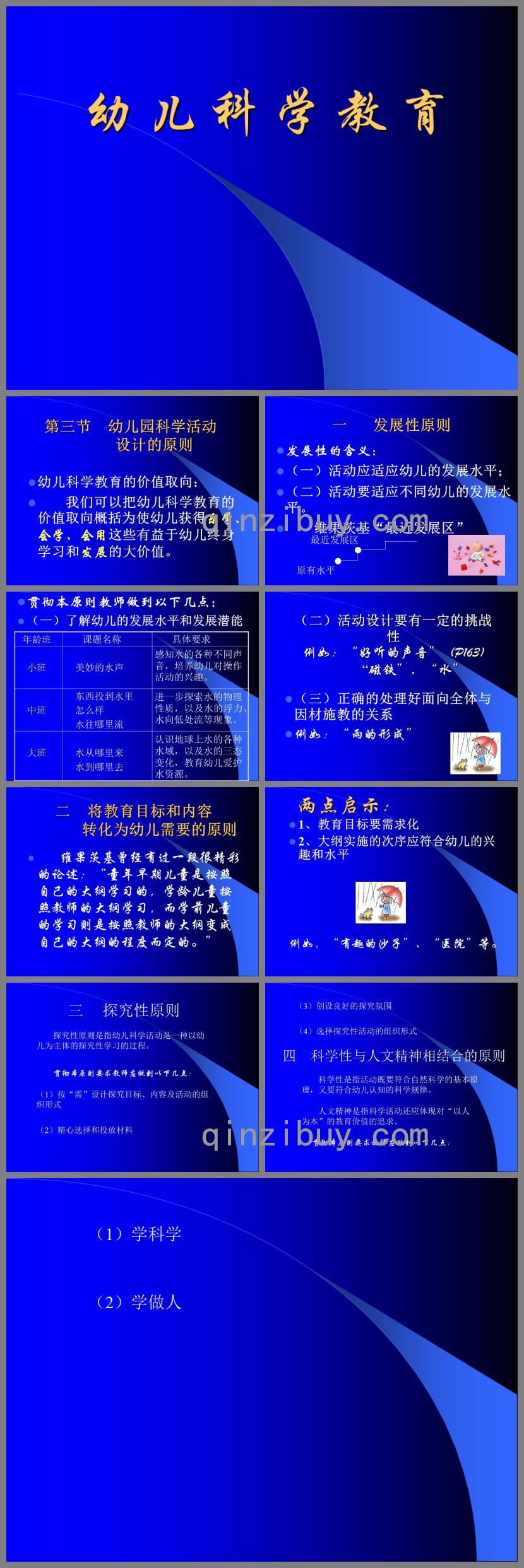 幼儿园科学活动设计的原则PPT课件