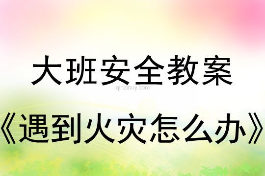 大班安全教育公开课：遇到火灾怎么办大班安全教育公开课：遇到火灾怎么办