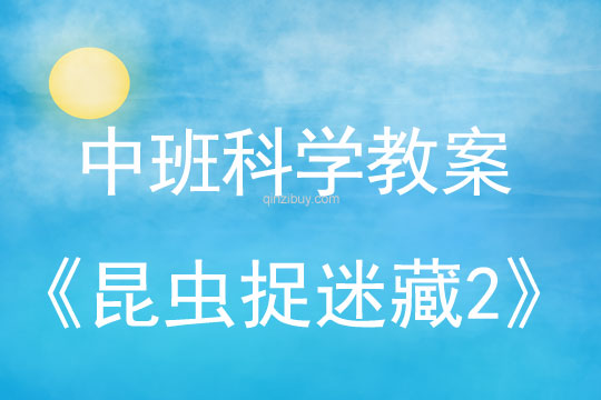 幼儿园中班科学教案：昆虫捉迷藏2中班科学教案：昆虫捉迷藏2