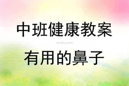 中班健康活动教案：有用的鼻子教案(附教学反思)