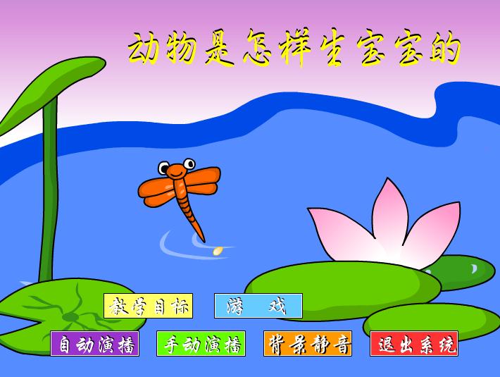 幼儿园科学教育小动物是怎么生宝宝的FLASH课件动画