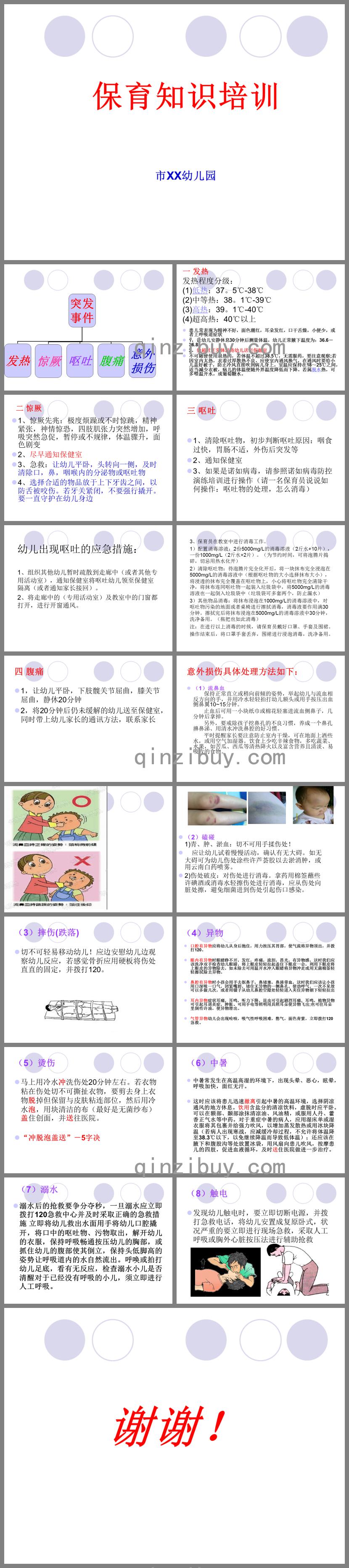 幼儿园保育员保育知识培训PPT课件