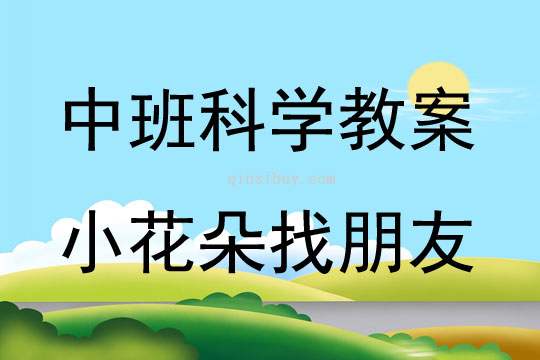 中班科学小花朵找朋友教案反思