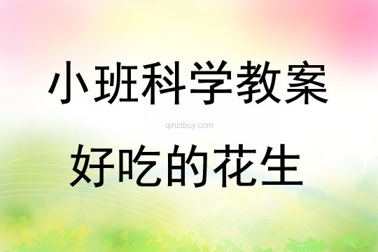 小班科学好吃的花生教案反思