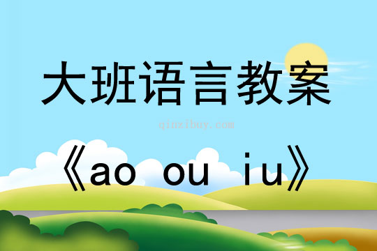 幼儿园汉语拼音ao ou iu教案