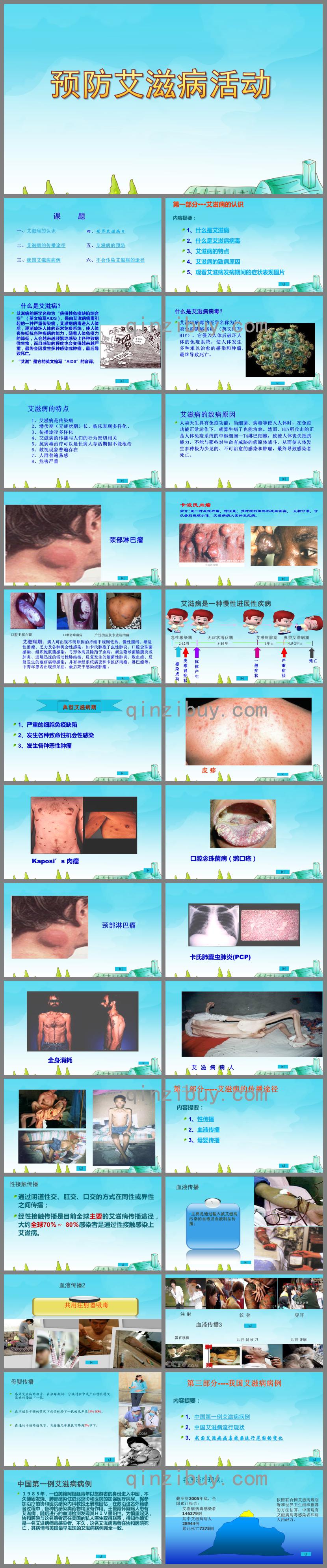 幼儿园预防艾滋病活动PPT课件