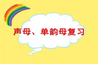 大班拼音课声母、单韵母复习PPT课件