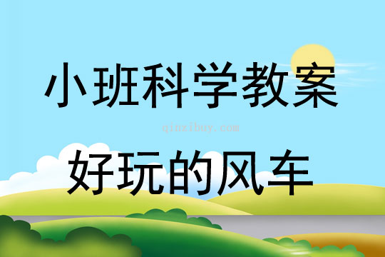 小班科学好玩的风车教案反思