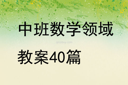 中班新年数学教案40篇