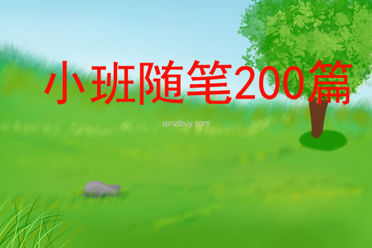 小班随笔200篇