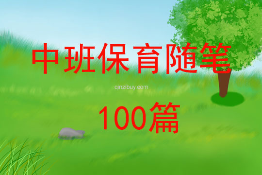 中班保育随笔100篇