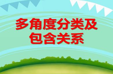 大班数学多角度分类及包含关系PPT课件