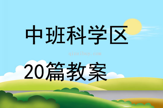 中班科学区20篇教案