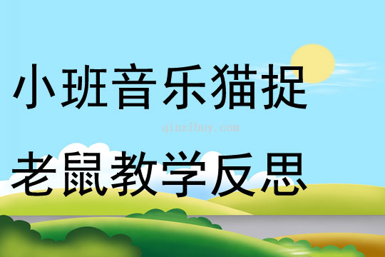 小班音乐猫捉老鼠教学反思