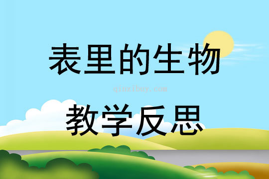 表里的生物教学反思